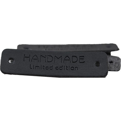 Pro Háčkování Hand Made koženková cedulka černá Limited edition – Zboží Dáma