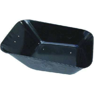 Korba na kolečko plechová černá 80 l