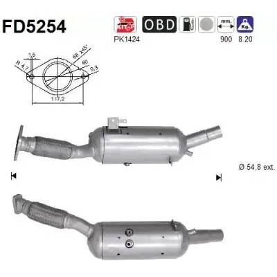 AS Filtr pevných částic ASA FD5254