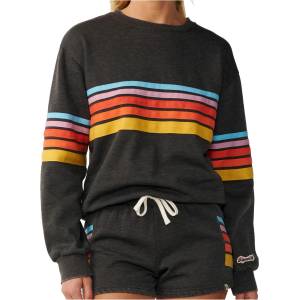 Rip Curl Дамски пуловер Rip Curl Women's Surf Revival Relaxed Crew Jumper - Washed Black - размер XS (117-3999-0212)