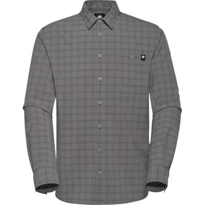 MAMMUT Мъжка риза с копчета Mammut Lenni Longsleeve Shirt - Steel / Black (033-2467-0413)