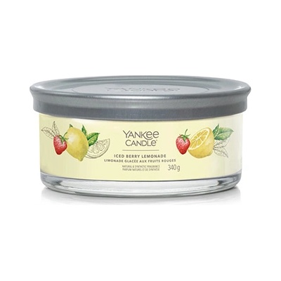 Yankee Candle Iced Berry Lemonade свещ с 5 фитила - Signature tumbler 340 гр