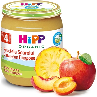 Hipp Био пюре Плодов десерт 4м+ 125г