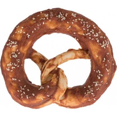 DentaFun Pretzel buvolí preclíky s kachním masem [100 ks ] 9 cm 40 g