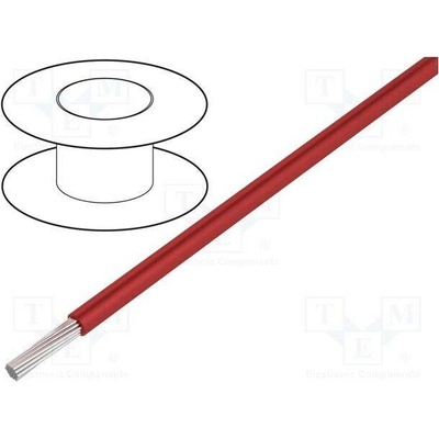 Alpha Wire 7055/19 RD001 Vodič HookUp Wire lanko Cu 22AWG PVC červená 150V 305m