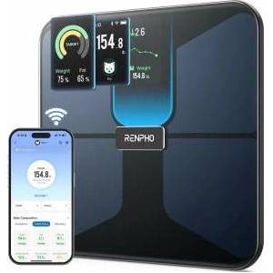 RENPHO Personal Scale, Body Fat Scale with 18 Measurements, Rechargeable - R-MSB05