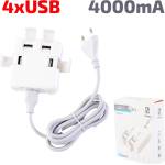 YourZ Зарядно за телефон 4xUSB 4000mA 110-220V YOURZ YZ-CL4