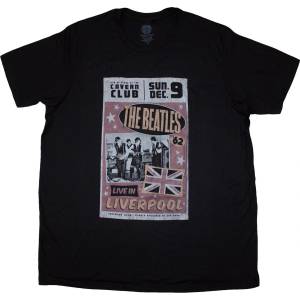 The Beatles Live In Liverpool Black L Дамски Риза (BEATTEE105LB03)