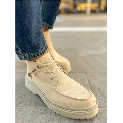 Chekich Мъжки велурени боти с връзки - Светлобежови #365586 (365586_Бежов)