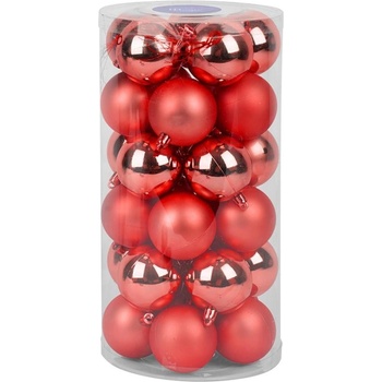 MagicHome Gule30 ks 6 cm červené mix na vianočný stromček