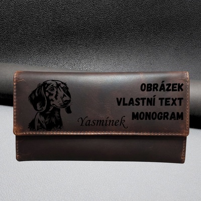 Dámská kožená peněženka Tillberg s gravírováním na míru