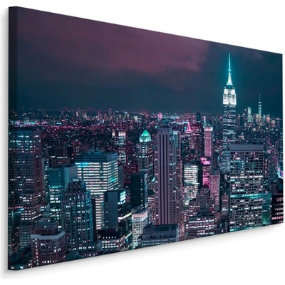 Plátno New York V Noci III. Varianta: 120x80