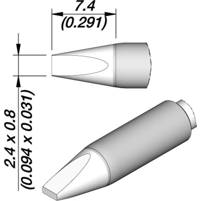 JBC Tools C245160E spájkovací hrot dlátová forma Dĺžka hrotov 10.8 mm Obsah 1 ks