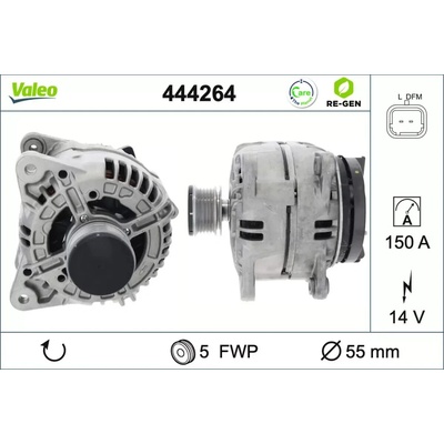 VALEO Alternátor VALEO RE-GEN REMANUFACTURED VA 444264