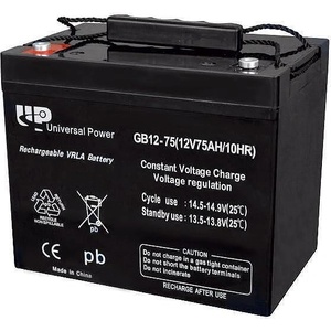 Universal Power 12V 75Ah left+ (996)