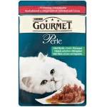 Purina Gourmet Perle говеждо и моркови пауч за котки мини филенца в сос със и зеленчуци 85gr