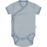 Bio Baby Бебешко боди на райе Bio Baby - Органичен памук, 50 сm, 0-1 месеца, синьо (97222109) - baby