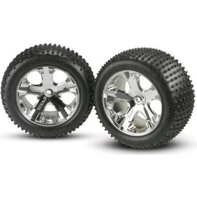 Traxxas колело 2.8", джанта All-Star сребърна, гума Alias (2) (заден)