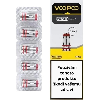 VOOPOO PnP-X žhavicí hlava 0.3ohm 5 ks