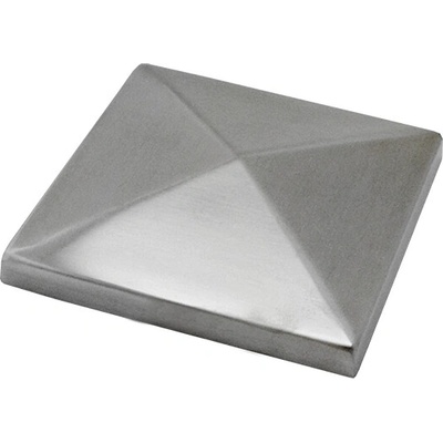 Ukončení stříška jeklu 100 x 100 mm, broušená AISI 304