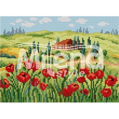 Milena Style Лято в Тоскана - гоблен със схема конци dmc 1: 4