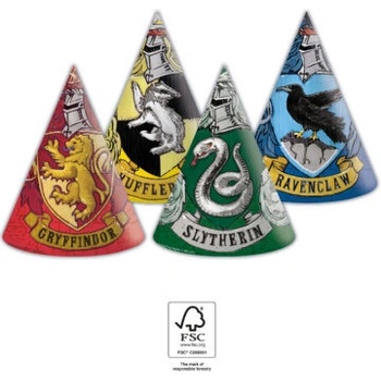 Procos Párty klobúčiky - Harry Potter fakulty 6ks
