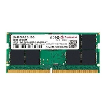 Transcend DDR5 16GB 4800MHz CL40 JM4800ASE-16G