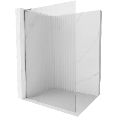 Mexen Kioto L стена за душ Walk-in 70 x 200 см, линии, хром - 800-070-103-01-09 (800-070-103-01-09)