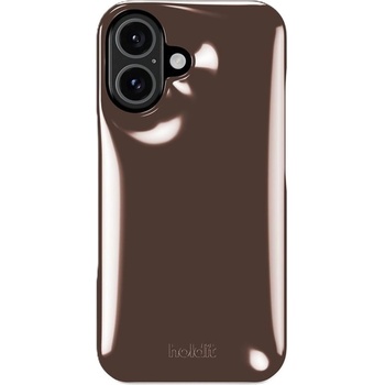 Holdit Гръб Holdit Puffy за iPhone 16 - Chocolate