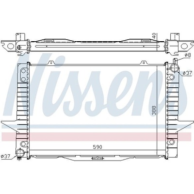 Chladič motoru NISSENS 65546A