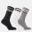 Boss Чорапи Boss Mens BOSS Bodywear 3 Pack Rib Logo Stripe Socks - Blk/Gry/Wht 960