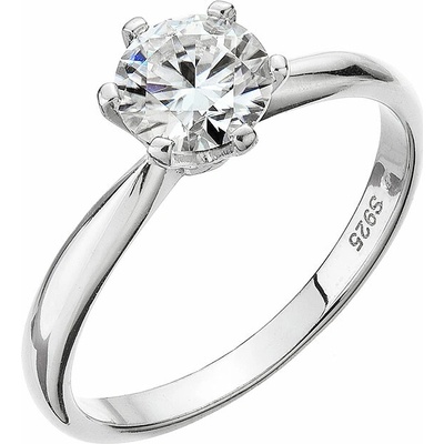 Pavona Strieborný prsteň MIA 15M00001 moissanite