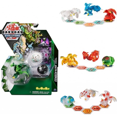 SPIN MASTER Bakugan Evolutions S4 štartovacia sada 3ks s Baku žetónmi a kartami Serpillious Ultra