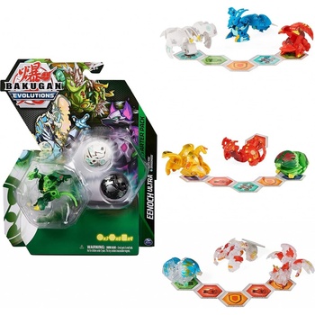 SPIN MASTER Bakugan Evolutions S4 štartovacia sada 3ks s Baku žetónmi a kartami Serpillious Ultra