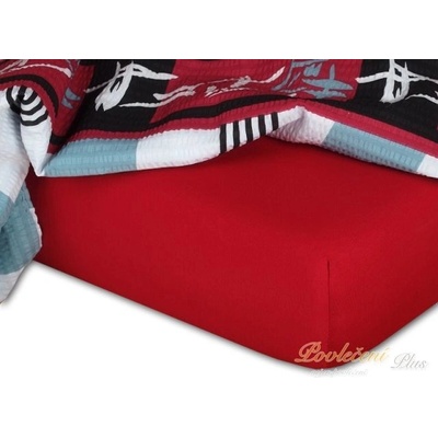 Dadka jersey prostěradlo vínové 70x160