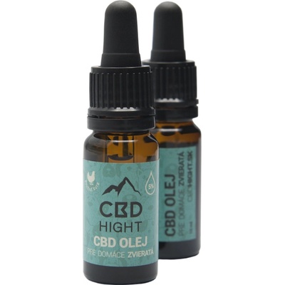 CBD Hight olej 5% pre domáce zvieratká príchuť kura CBD olej 10 ml