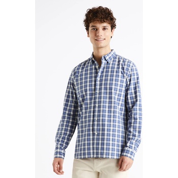 Celio Бяло-синя мъжка карирана риза Celio Dawayne Celio | Sin | МЪЖЕ | S