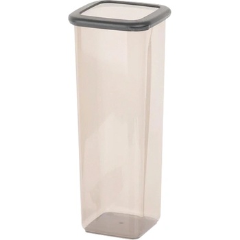 Image 1 of КУТИЯ ЗА ХРАНА 026000200 pp 2000мл ПРОЗРАЧЕН КАПАК/СИВО (026000200)