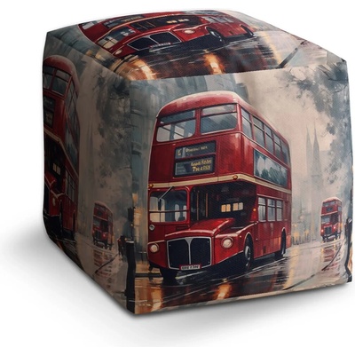 Sablio Taburet Cube Londýn Double-decker 2: 40x40x40 cm