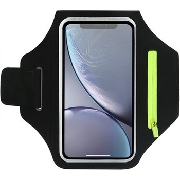 Pouzdro AppleKing sportovní ruku s kapsou na klíče a prostorem na karty iPhone - černé