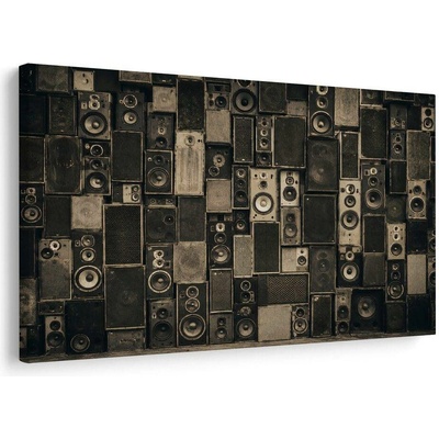 Obraz industriální zvuková stěna - 60x40