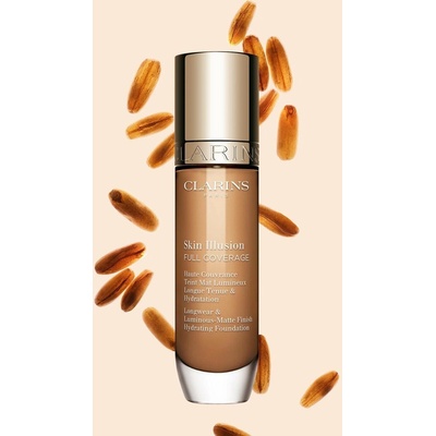 Clarins Skin Illusion Hydrating Foundation vysoko krycí make-up 112.3N 30 ml