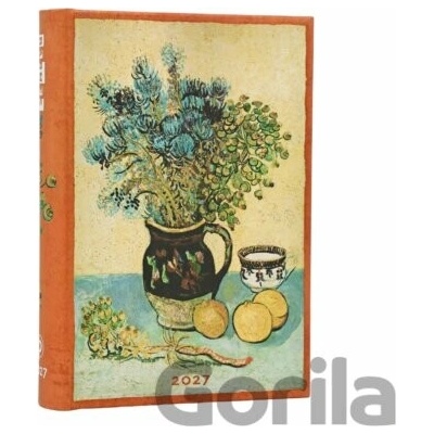 Paperblanks Van Gogh's Still Life Mini 12-Month Hardcover Dayplanner Elastic Band Closure Daily 2027