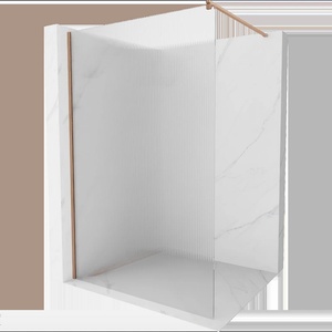 Mexen Kioto душ параван Walk-in 70 x 200 см, набразден 8 мм, четкан мед - 800-070-101-65-09 (800-070-101-65-09)