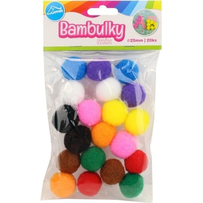 Bambulky Luma mix, 20ks, 25mm