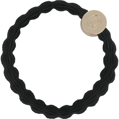 By Eloise London Letter Charms Gold Ластик за коса цвят O Black