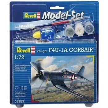 Revell Model Set plane 63983 Vought F4U 1A Corsair 1:72