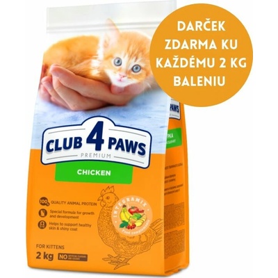 CLUB 4 PAWS Premium pre mačiatka Kura 2 kg