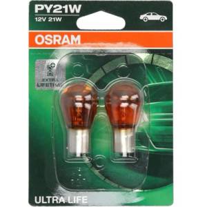 OSRAM Крушка OSRAM PY21W, 12V, 21W, 280lm, 2 броя - Maslatabg - 7,82 лв