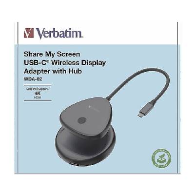 Share My Screen USB-C Wireless Display Adapter 4K with Hub WDA-02 (32147)